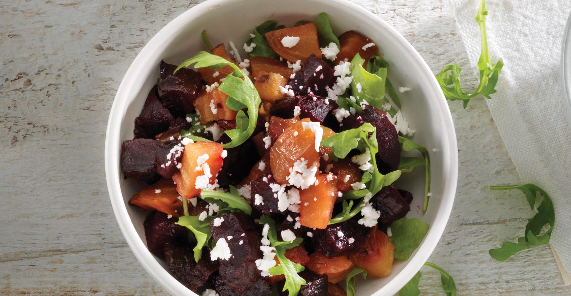 Roasted Beet Feta Salad