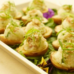 Twice-baked Mini Potatoes with Lobster